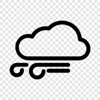 weather, breezy, gusty, gusts icon svg