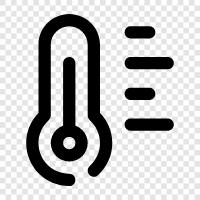 Wetter, heiß, kalt, Grad symbol