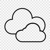 weather, precipitation, clouds in the sky, cumulonimbus icon svg