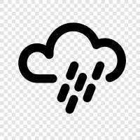 weather, precipitation, clouds, thunder icon svg