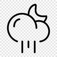 weather, clouds, rainfall, thunderstorms icon svg