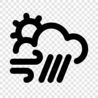 weather, forecast, sunshine, rainbows icon svg