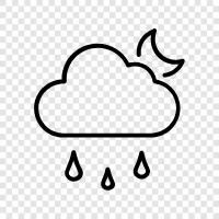 weather, precipitation, thunderstorm, lightening icon svg