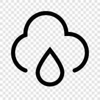 weather, clouds, precipitation, thunder icon svg