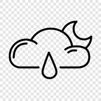 weather, forecast, clouds, rain icon svg