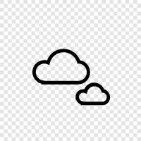 weather, forecast, rain, snow icon svg