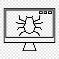 Web Bugging, Web Hacking, Web Security, Web Spying icon svg