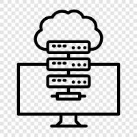 web hosting, domain name registration, website hosting, shared hosting icon svg