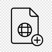 web sayfası ekleme, web sitesi ekleme ikon svg