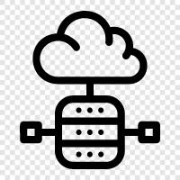 Webserver, Datenserver, Anwendungsserver, Domainserver symbol