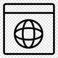 website, internet, browser, email icon svg