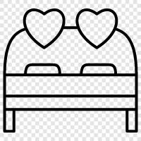 wedding bed frames, Wedding bed icon svg