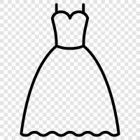 wedding dresses, bridal gown, formal gown, wedding attire icon svg