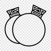 wedding rings, engagement rings, diamond rings, gold rings icon svg