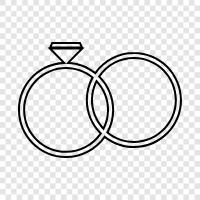 wedding rings, engagement rings, jewelry, diamond rings icon svg