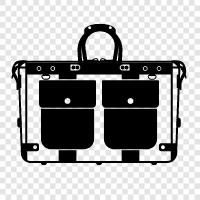 weekend bag, travel bag, carryon bag, duffel bag icon svg