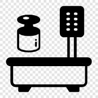 weighing scale, kitchen scale, bench scale icon svg