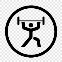 weightlifting routine, weightlifting goals, weightlifting program, weightlifting icon svg