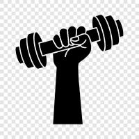 weightlifting, resistance training, muscle, fitness icon svg