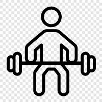 weightlifting, muscle, strength, bench press icon svg