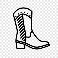 westernboots, boots, cowboy, cowgirl icon svg