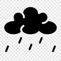 wet, precipitation, weather, clouds icon svg