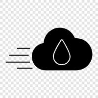 wet, humid, stormy, dismal icon svg