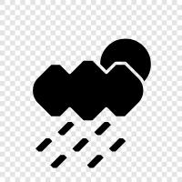 wet, cloudy, thunderstorm, lightening icon svg