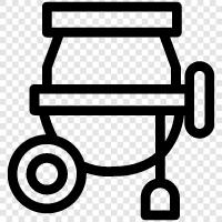 wet cement mixer, dry cement mixer, concrete mixer, construction mixer icon svg