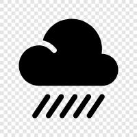 wet, thunder, rain, downpour icon svg
