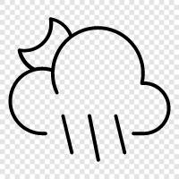 wet, gloomy, depressing, rainy icon svg