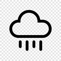 wet, precipitation, thunderstorm, Rain icon svg