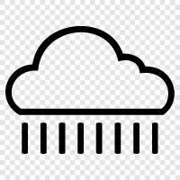 wet, precipitation, sky, water icon svg