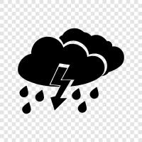 wet, precipitation, thunderstorm, heavy icon svg
