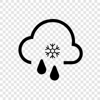 wet, snow, precipitation, weather icon svg