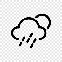 wet, precipitation, weather, atmosphere icon svg