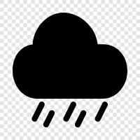 wet, precipitation, weather, clouds icon svg