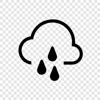 wet, raining, thunder, lightening icon svg