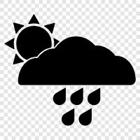 wet, cloudy, humid, thunderstorm icon svg