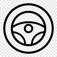 wheel, car, driving, turning icon svg