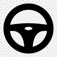 wheel, manual, car, driving icon svg