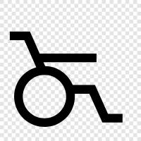 wheel chair, disability, handicapped, disabled icon svg
