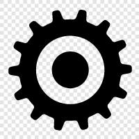 wheel, motor, sprocket, chain icon svg