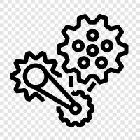 wheel, axle, sprocket, gear icon svg