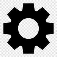 wheel, axle, spindle, gear icon svg