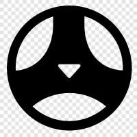 wheel, steering, controls, automobiles icon svg