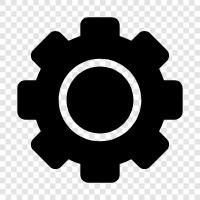 wheel, gear, machine, power icon svg