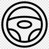 Wheel, Driving, Controls, Car icon svg