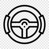 wheel, turning, handle, control icon svg