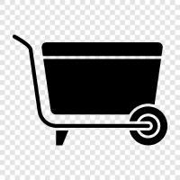 Wheelbarrow, Barrow, Cart, Cargo icon svg